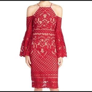 Bardot Saffron Red Mini Dress Valentines Day